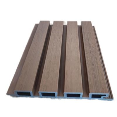 Rivestimento per pannelli a parete in WPC per interni con decorazione scanalata, spessore 18 mm