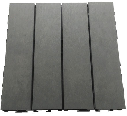 ISO9001 Interlock WPC Deck Tile Click Pavimentazione Giardino Balcone 8mm