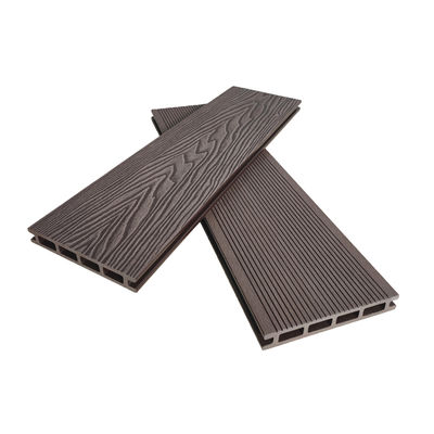 Decking esterno durevole in WPC 3D in rilievo per patio ignifugo