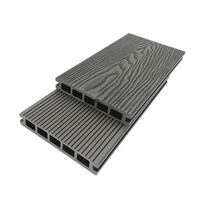 Decking composito antracite ignifugo WPC Colore sequoia in legno di teak goffrato 3D
