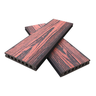 Decking popolare di Wpc Colore misto 138*23mm Durata della vita lunga Tre strati di coestrusione Wpc Terrace Decking solido