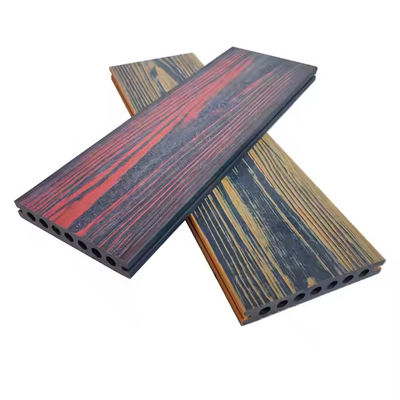 Composito per esterni in colori misti per pavimenti in legno con venature del legno
