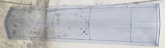 Resistente al vento Classe 8 Tetto trasparente leggero Ecologico Facile da montare Pannello WPC per esterni Casetta per attrezzi da giardino