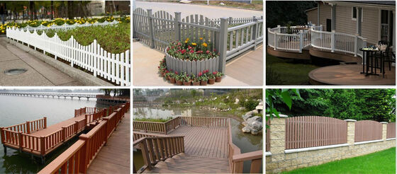 Recinzione a doghe verticali in WPC stabile ai raggi UV per comunità residenziali