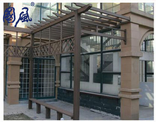 Pergola da giardino in legno composito plastica per esterni