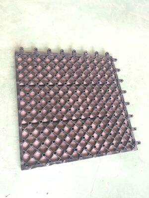 Piastrelle per esterni in WPC per la casa, 30x30 cm, durevoli pavimenti fai-da-te con aspetto legno naturale