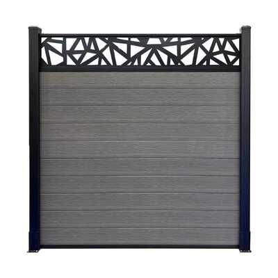Pannelli di recinzione per giardino domestico in plastica composita in legno resistente Wpc meglio del recinto in PVC vinilico