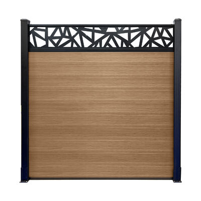 Pannelli di recinzione per giardino domestico in plastica composita in legno resistente Wpc meglio del recinto in PVC vinilico