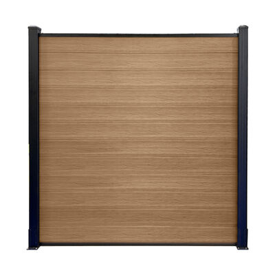 Pannelli di recinzione per giardino domestico in plastica composita in legno resistente Wpc meglio del recinto in PVC vinilico