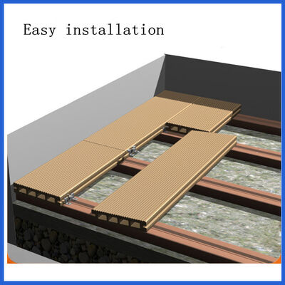 Decking impermeabile per esterni Pavimentazione in WPC per coestrusione in legno composito plastico