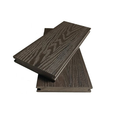 Decking composito ricoperto di coestrusione solida WPC per esterni per giardino