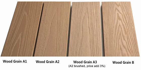 Decking per esterni in colore impermeabile in acero