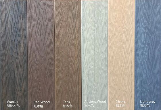 Decking per esterni in colore impermeabile in acero