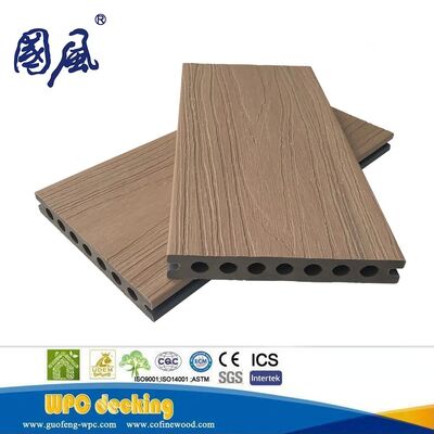 Prezzo di fabbrica Decking in materiale composito WPC per coestrusione a doppio colore di nuova generazione